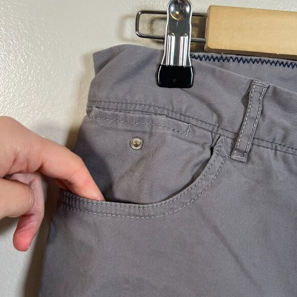 Johnnie-O Tailgaters Pants Size 30x29 Gray Lined Insulated Chino Flat Front - Picture 6 of 13